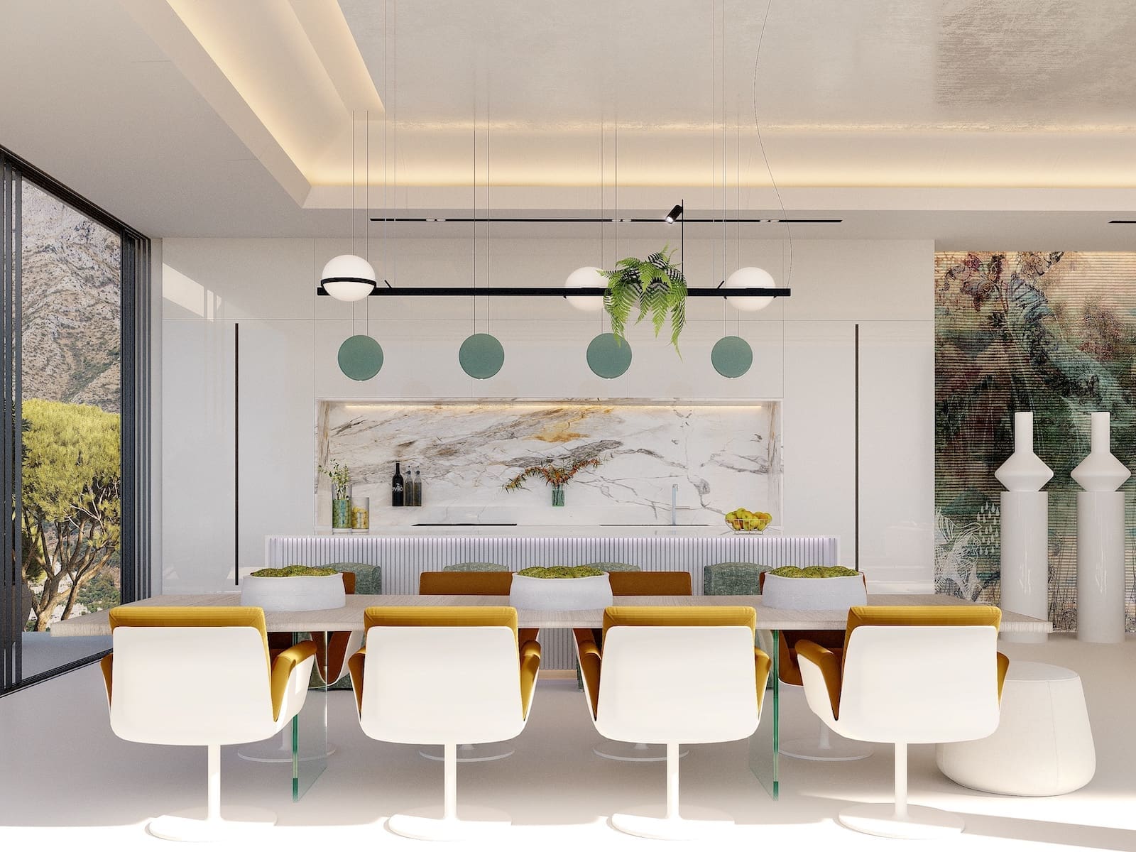 Vista Lago Dining 4 Vista Lago Residences Real de la Quinta Benahavis MDR Luxury Homes