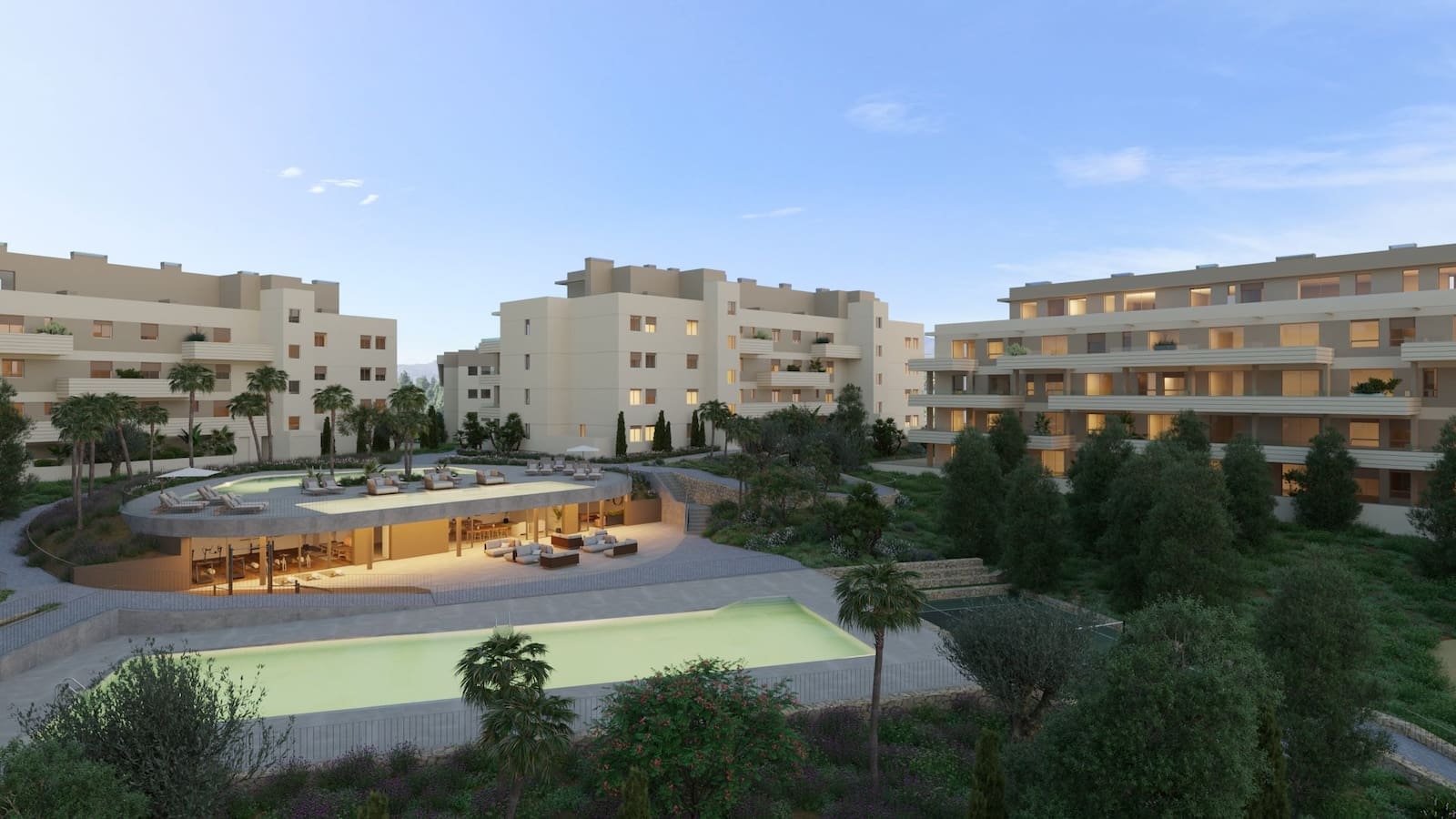 Greenity ext3-scaled Greenity in Mijas Costa by MDR Luxury Homes, modern new build homes with large terraces and open Mediterranean views