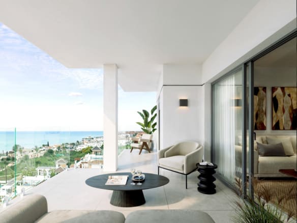New-construction apartment on the mezzanine floor in Torrox Costa – MDR-1013