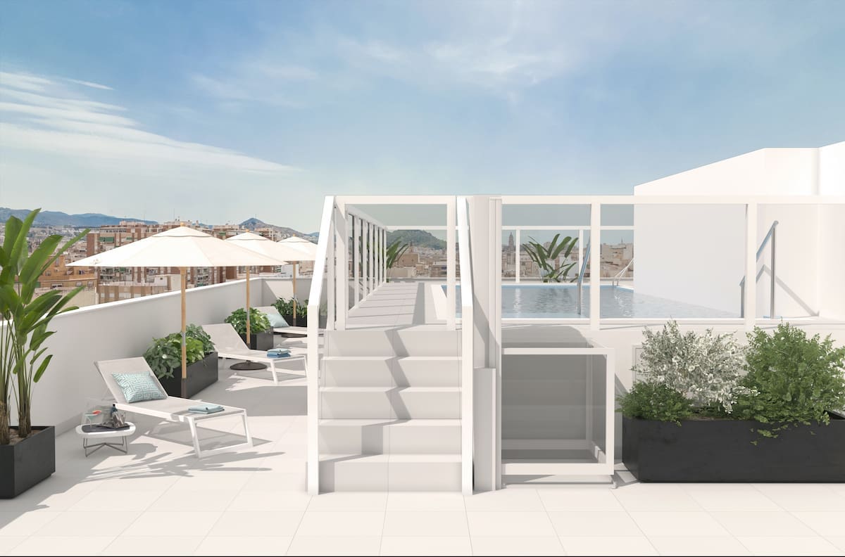Metropolitan Homes Malaga EGROSS – PISCINA DIURNA_AR Metropolitan Homes, City apartments in Malaga