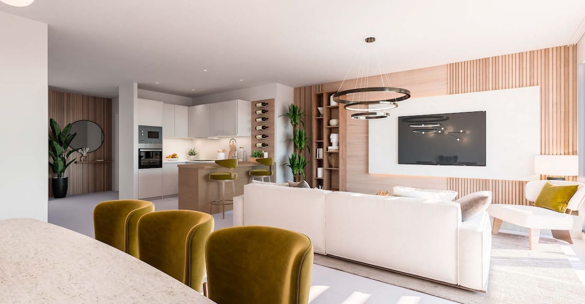 SUNSET BENALMADENA SALON A COCINA Mane residences benalmadena