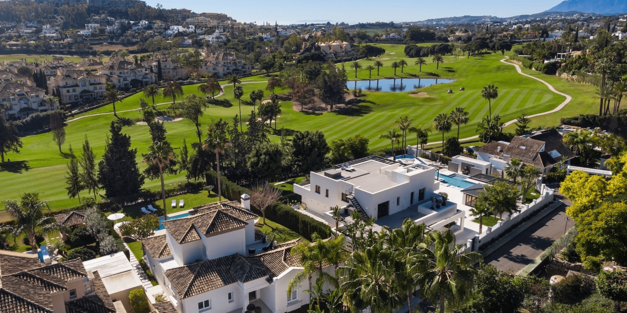 the golf valley in Nueva Andalucia